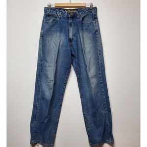 Vintage Nautica Jeans Mens 30x30" Blue Medium Wash Cotton Straight Denim Relaxed